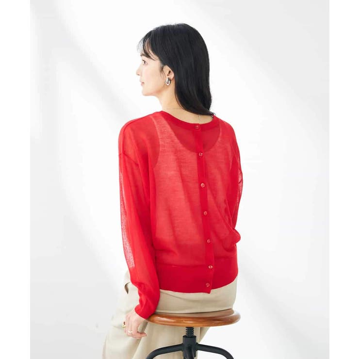 【2WAY】シアークルーネックカーディガン | a.v.v【WOMEN】 | 詳細画像9 