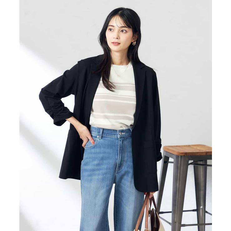 ジャージーテーラードジャケット/ジャーディガン | a.v.v【WOMEN】 | 詳細画像3 