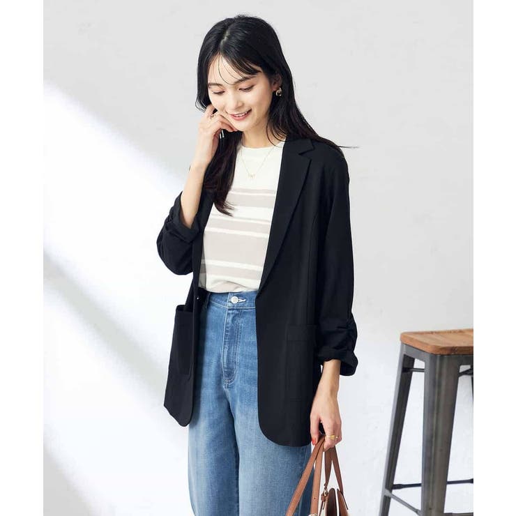 ジャージーテーラードジャケット/ジャーディガン | a.v.v【WOMEN】 | 詳細画像5 