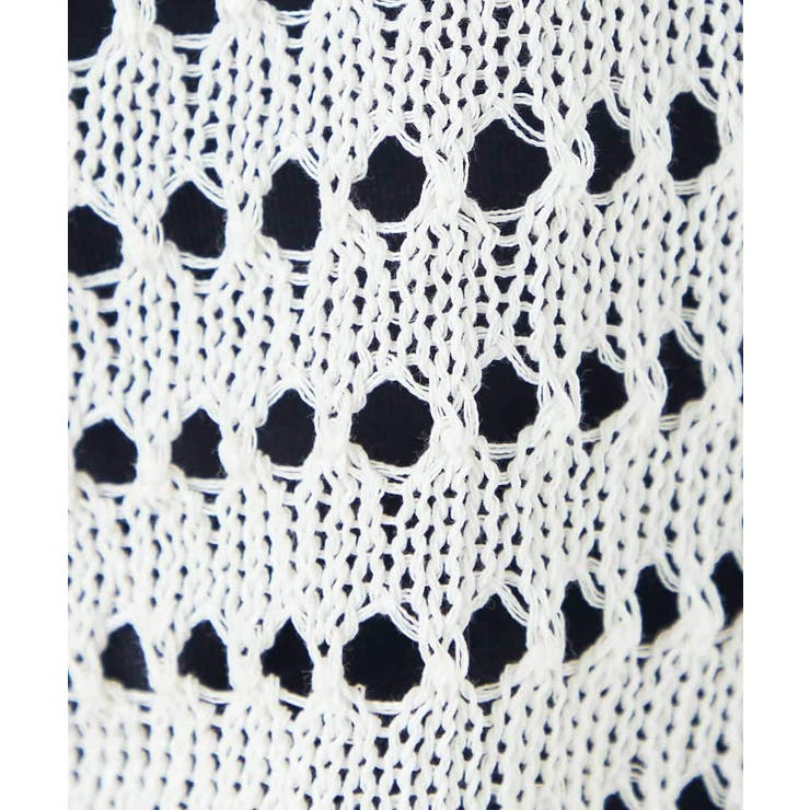 ダブルジップメッシュニットブルゾン | a.v.v【WOMEN】 | 詳細画像2 