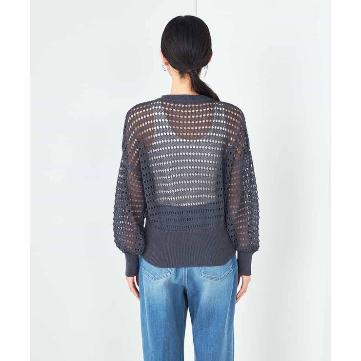 ダブルジップメッシュニットブルゾン | a.v.v【WOMEN】 | 詳細画像24 