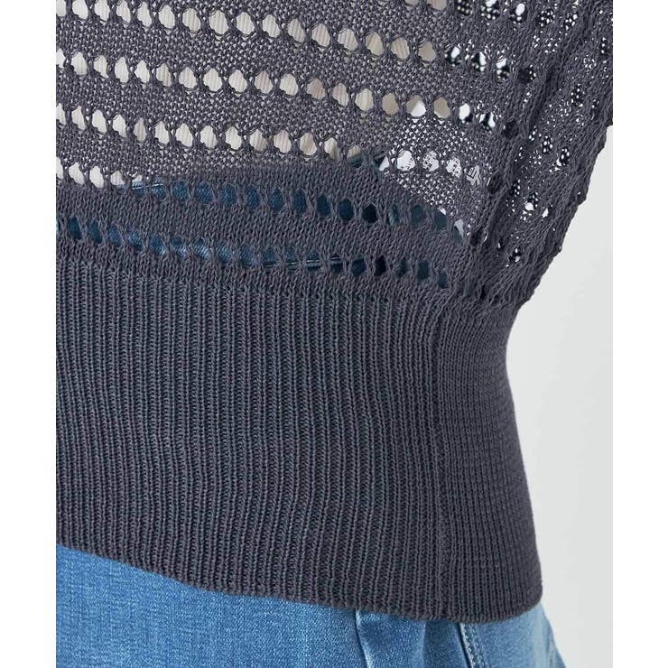 ダブルジップメッシュニットブルゾン | a.v.v【WOMEN】 | 詳細画像27 