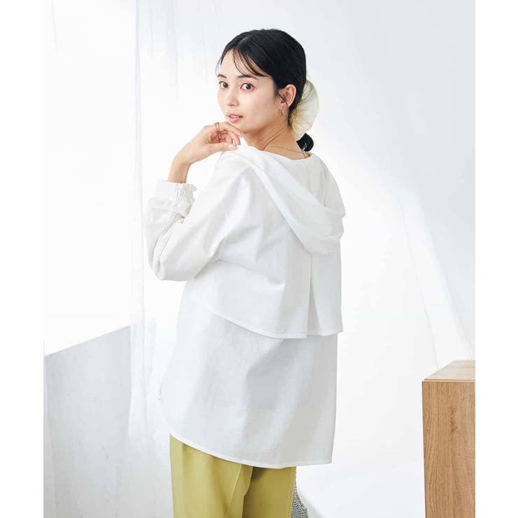 バックフレアシアーパーカー | a.v.v【WOMEN】 | 詳細画像12 