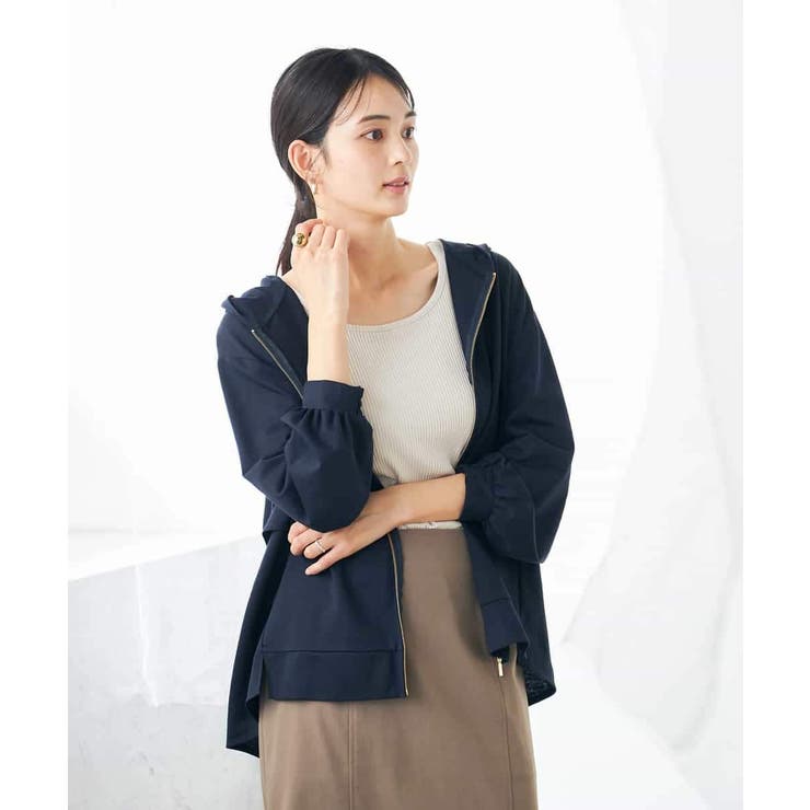 バックフレアシアーパーカー | a.v.v【WOMEN】 | 詳細画像2 