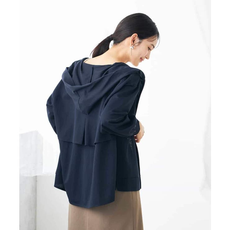 バックフレアシアーパーカー | a.v.v【WOMEN】 | 詳細画像4 