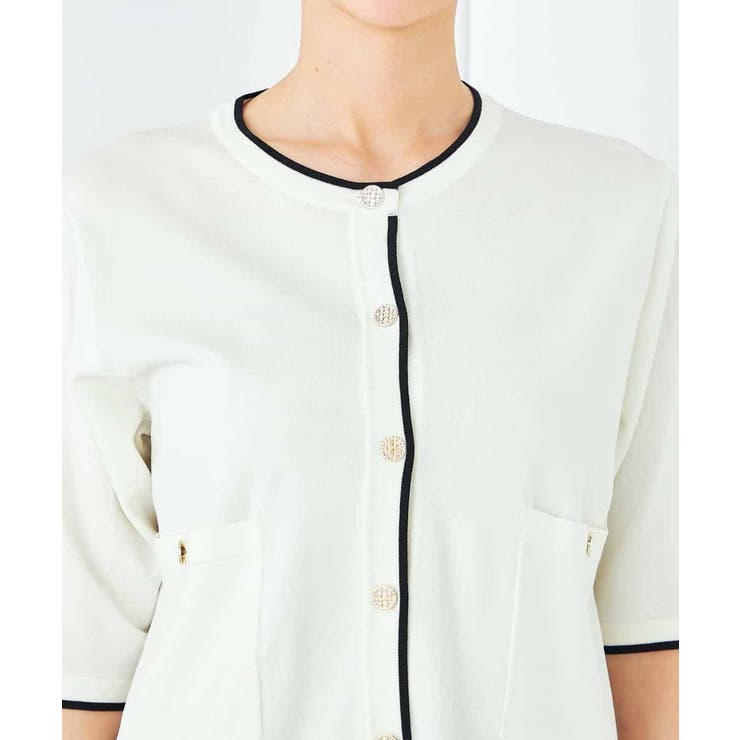 【UVカット/接触冷感】バイカラーハーフスリーブカーディガン | a.v.v【WOMEN】 | 詳細画像17 