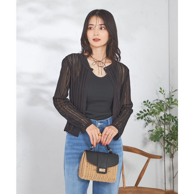 レーシーニットカーディガン | a.v.v【WOMEN】 | 詳細画像26 