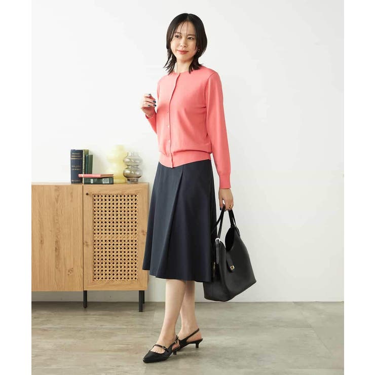 【接触冷感/UVカット/洗える】クルーネック美ラクるサマーカーディガン | a.v.v【WOMEN】 | 詳細画像10 