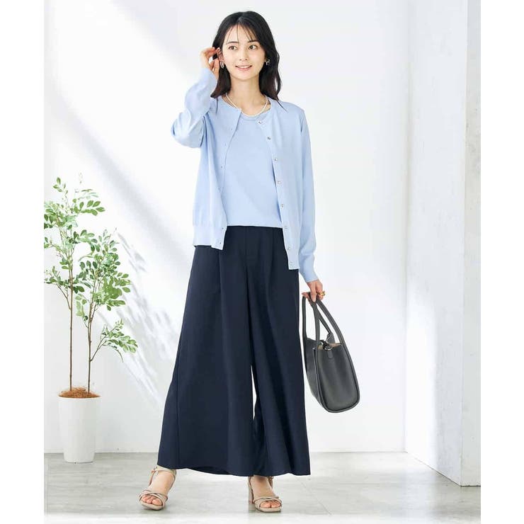 【接触冷感/UVカット/洗える】クルーネック美ラクるサマーカーディガン | a.v.v【WOMEN】 | 詳細画像17 