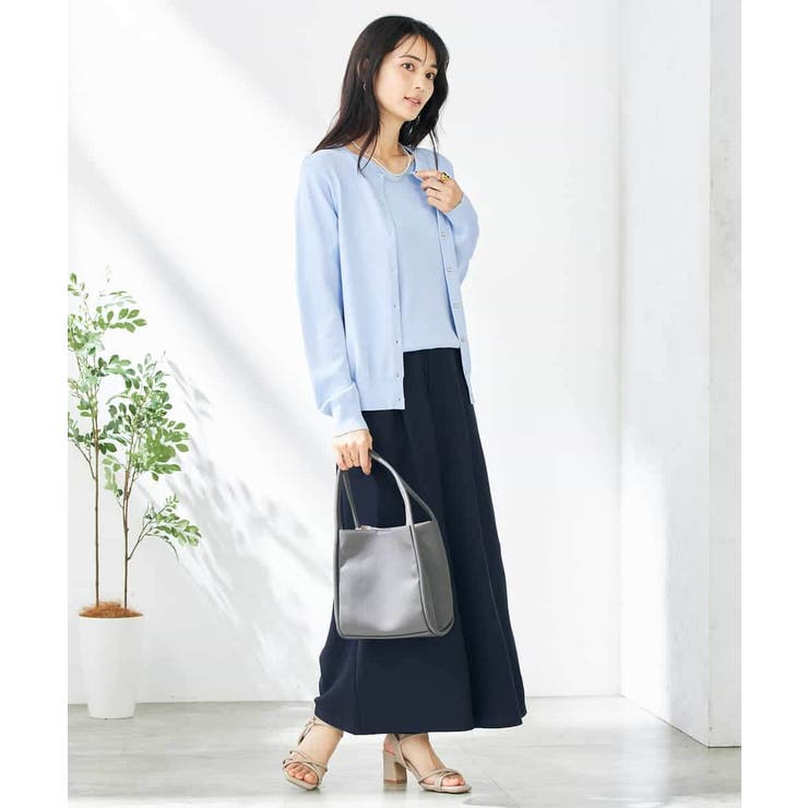 【接触冷感/UVカット/洗える】クルーネック美ラクるサマーカーディガン | a.v.v【WOMEN】 | 詳細画像19 