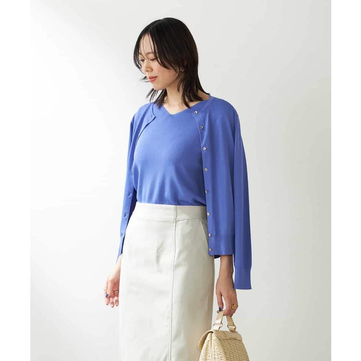 【接触冷感/UVカット/洗える】クルーネック美ラクるサマーカーディガン | a.v.v【WOMEN】 | 詳細画像22 