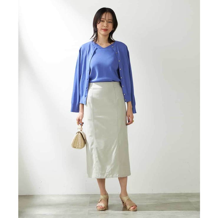 【接触冷感/UVカット/洗える】クルーネック美ラクるサマーカーディガン | a.v.v【WOMEN】 | 詳細画像25 