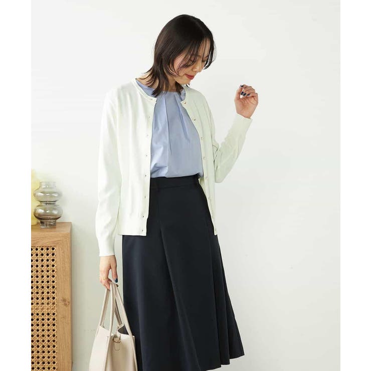 【接触冷感/UVカット/洗える】クルーネック美ラクるサマーカーディガン | a.v.v【WOMEN】 | 詳細画像32 