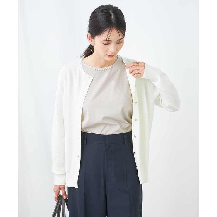 【接触冷感/UVカット/洗える】クルーネック美ラクるサマーカーディガン | a.v.v【WOMEN】 | 詳細画像39 