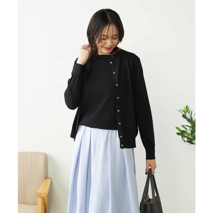 【接触冷感/UVカット/洗える】クルーネック美ラクるサマーカーディガン | a.v.v【WOMEN】 | 詳細画像43 