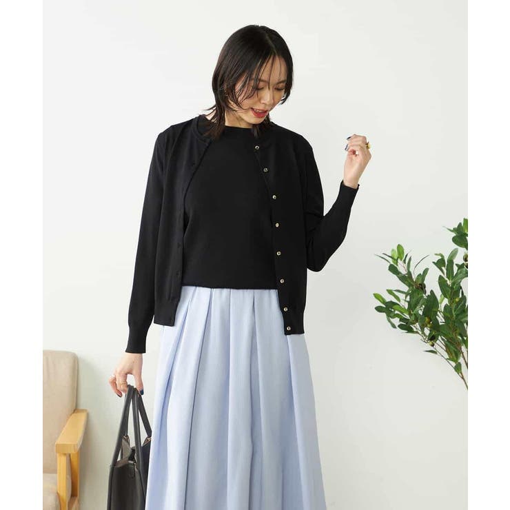 【接触冷感/UVカット/洗える】クルーネック美ラクるサマーカーディガン | a.v.v【WOMEN】 | 詳細画像45 