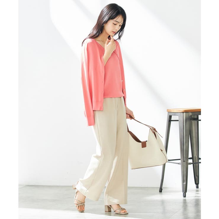 【接触冷感/UVカット/洗える】クルーネック美ラクるサマーカーディガン | a.v.v【WOMEN】 | 詳細画像5 