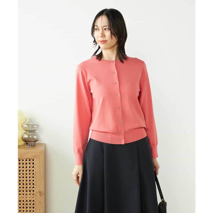 【接触冷感/UVカット/洗える】クルーネック美ラクるサマーカーディガン | a.v.v【WOMEN】 | 詳細画像7 