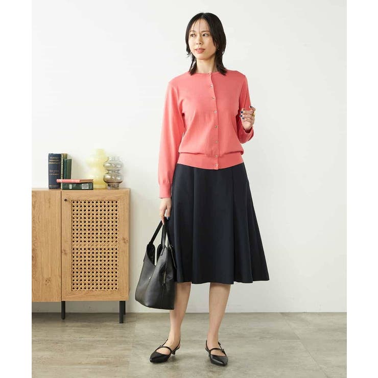 【接触冷感/UVカット/洗える】クルーネック美ラクるサマーカーディガン | a.v.v【WOMEN】 | 詳細画像8 