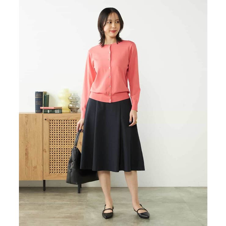 【接触冷感/UVカット/洗える】クルーネック美ラクるサマーカーディガン | a.v.v【WOMEN】 | 詳細画像9 