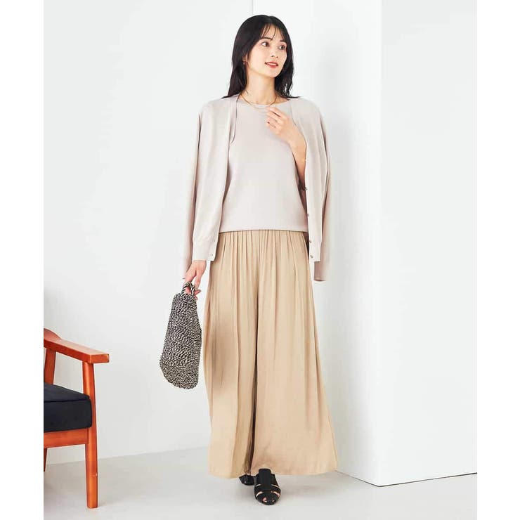 【接触冷感/UVカット/洗える】Vネック美ラクるサマーカーディガン | a.v.v【WOMEN】 | 詳細画像11 