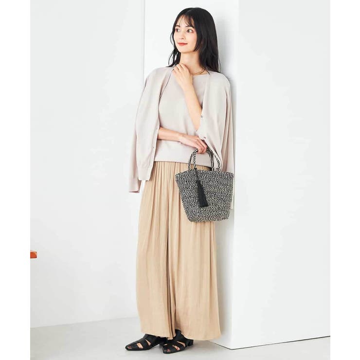 【接触冷感/UVカット/洗える】Vネック美ラクるサマーカーディガン | a.v.v【WOMEN】 | 詳細画像12 