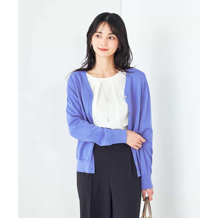 【接触冷感/UVカット/洗える】Vネック美ラクるサマーカーディガン | a.v.v【WOMEN】 | 詳細画像2 