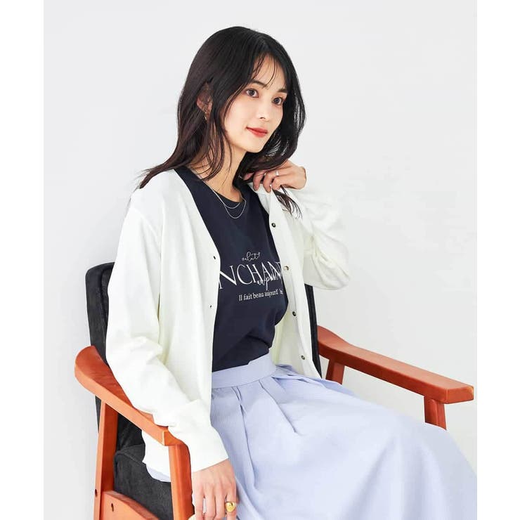 【接触冷感/UVカット/洗える】Vネック美ラクるサマーカーディガン | a.v.v【WOMEN】 | 詳細画像25 