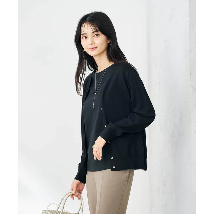 【接触冷感/UVカット/洗える】Vネック美ラクるサマーカーディガン | a.v.v【WOMEN】 | 詳細画像31 