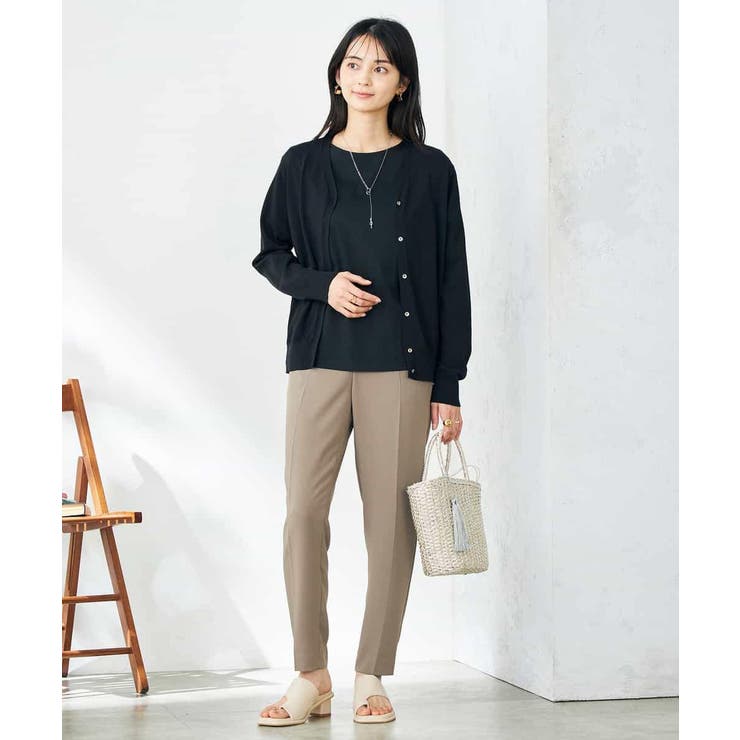 【接触冷感/UVカット/洗える】Vネック美ラクるサマーカーディガン | a.v.v【WOMEN】 | 詳細画像32 