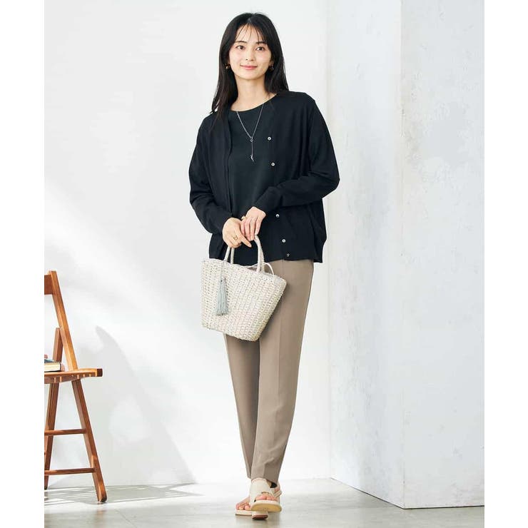 【接触冷感/UVカット/洗える】Vネック美ラクるサマーカーディガン | a.v.v【WOMEN】 | 詳細画像34 