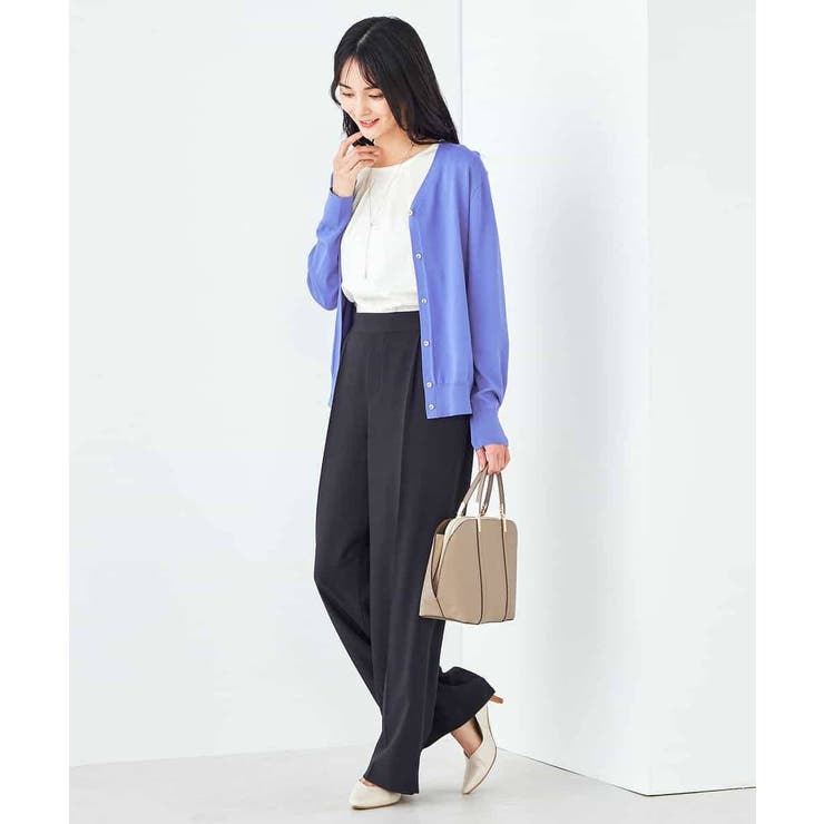 【接触冷感/UVカット/洗える】Vネック美ラクるサマーカーディガン | a.v.v【WOMEN】 | 詳細画像5 