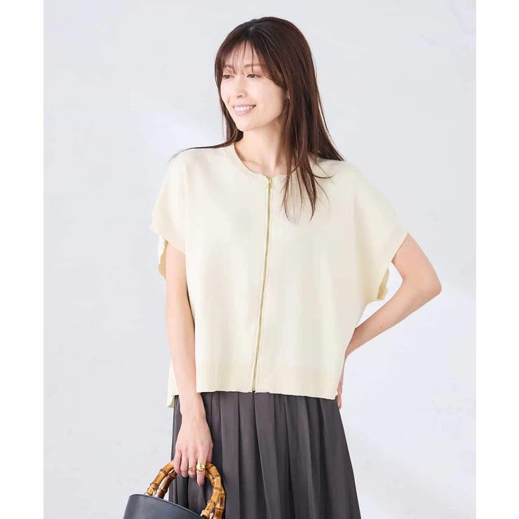 【UVカット】ジップベスト | a.v.v【WOMEN】 | 詳細画像1 