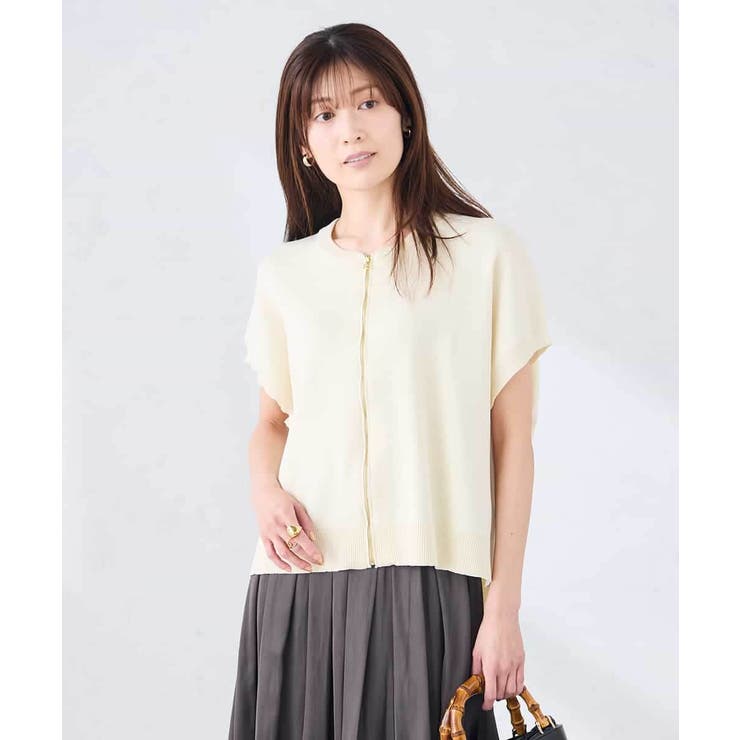 【UVカット】ジップベスト | a.v.v【WOMEN】 | 詳細画像3 