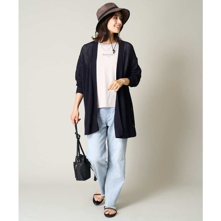 メッシュトッパーカーディガン | a.v.v【WOMEN】 | 詳細画像12 