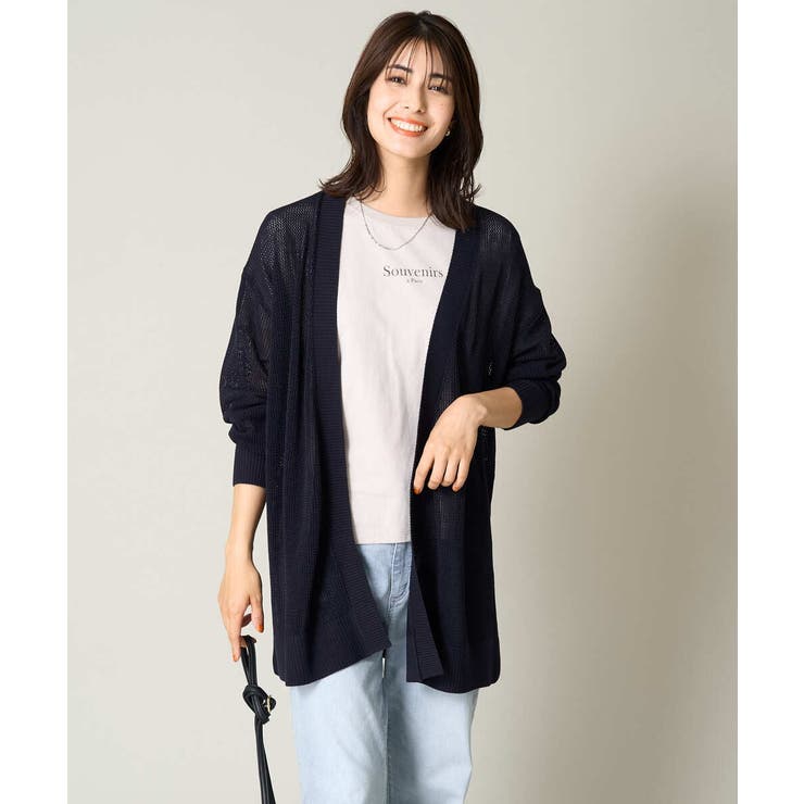 メッシュトッパーカーディガン | a.v.v【WOMEN】 | 詳細画像8 