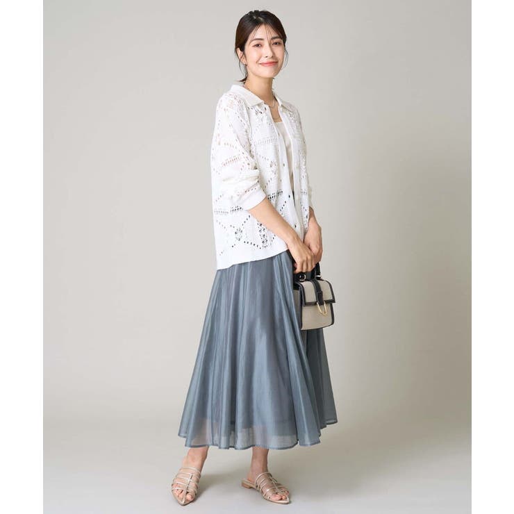 襟付きクロシェ編みカーディガン | a.v.v【WOMEN】 | 詳細画像11 