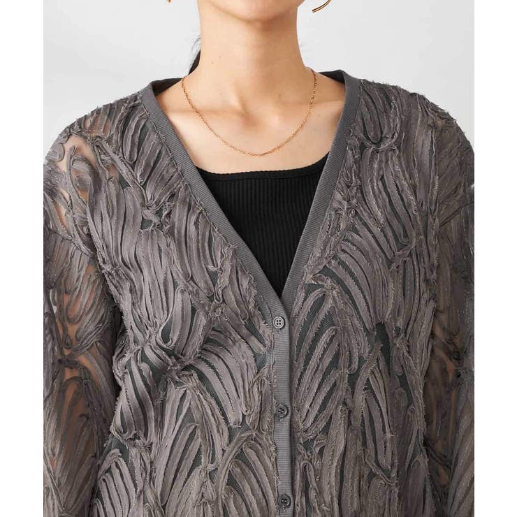 コード刺繍チュールカーディガン | a.v.v【WOMEN】 | 詳細画像17 