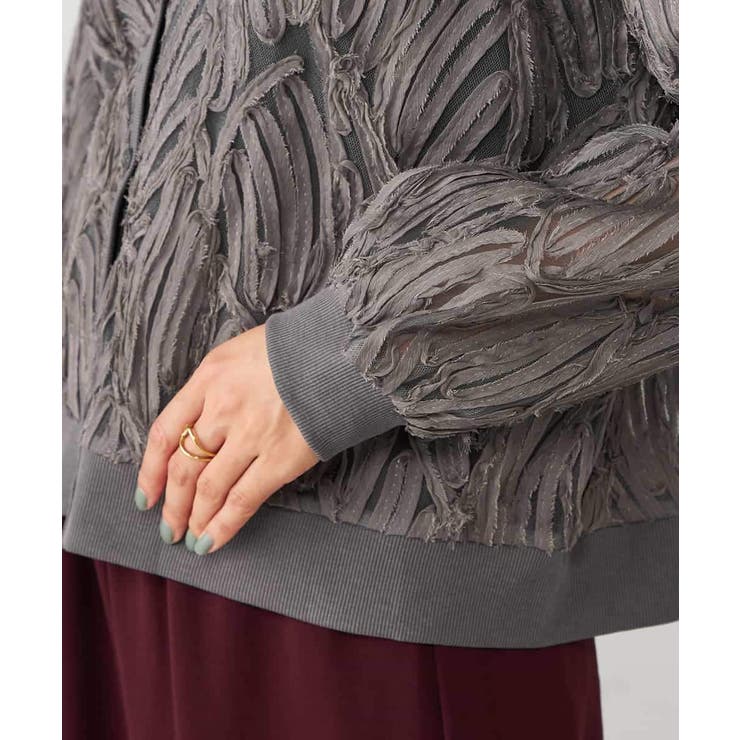 コード刺繍チュールカーディガン | a.v.v【WOMEN】 | 詳細画像18 