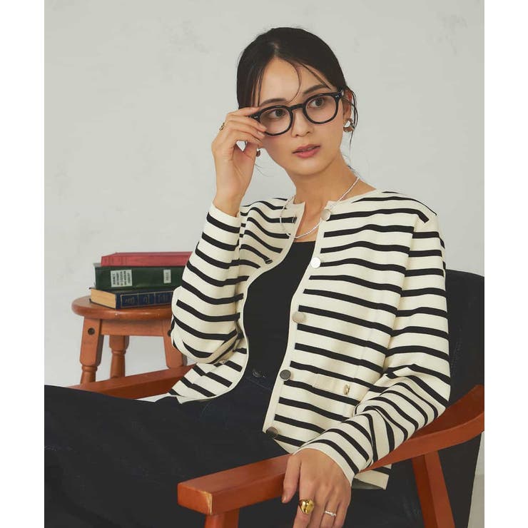 メタルボタンニットカーディガン | a.v.v【WOMEN】 | 詳細画像1 