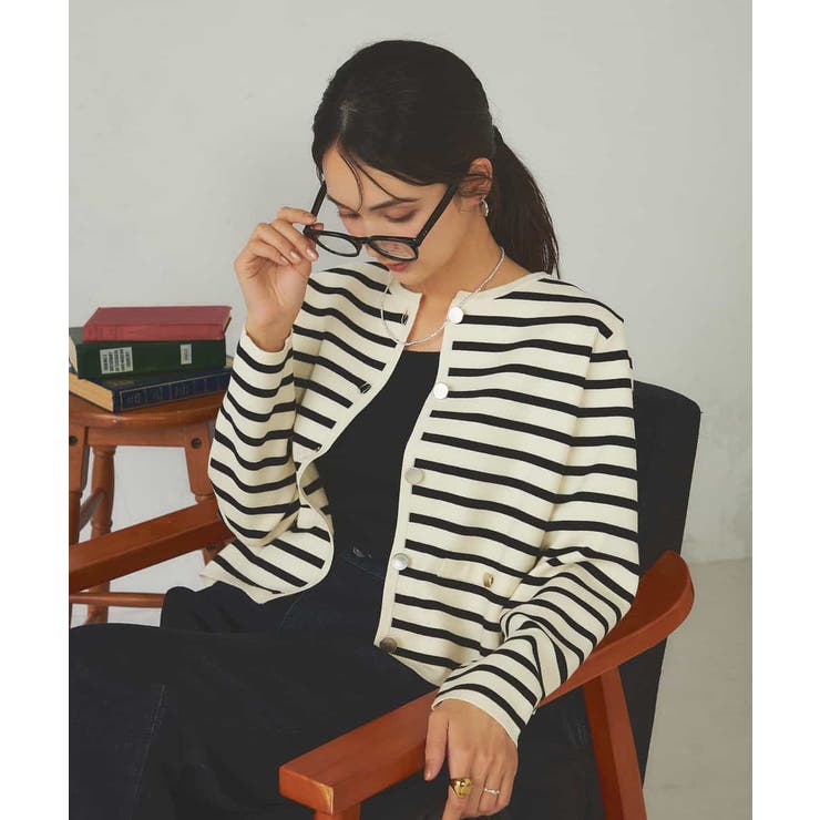 メタルボタンニットカーディガン | a.v.v【WOMEN】 | 詳細画像8 