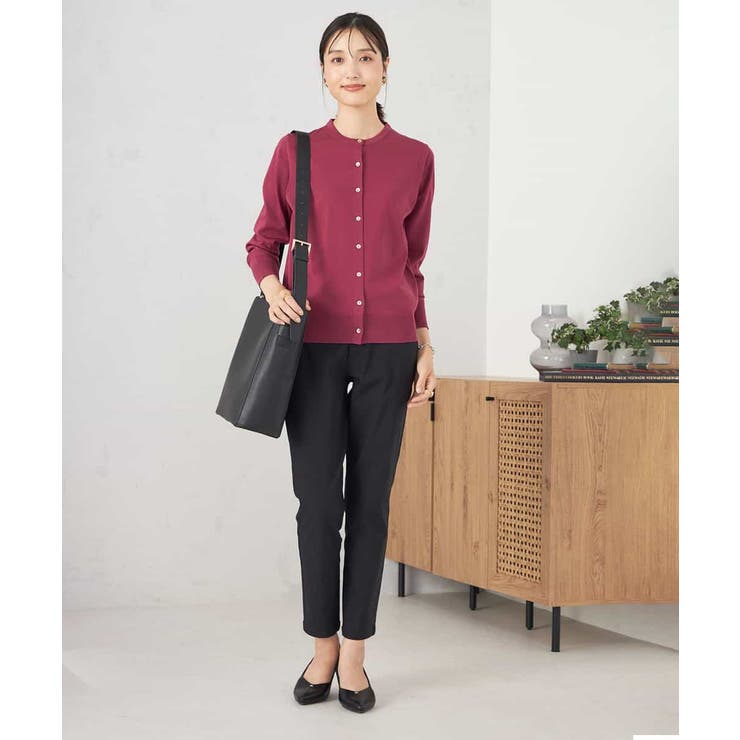 【洗える】クルーネック美ラクるカーディガン | a.v.v【WOMEN】 | 詳細画像11 