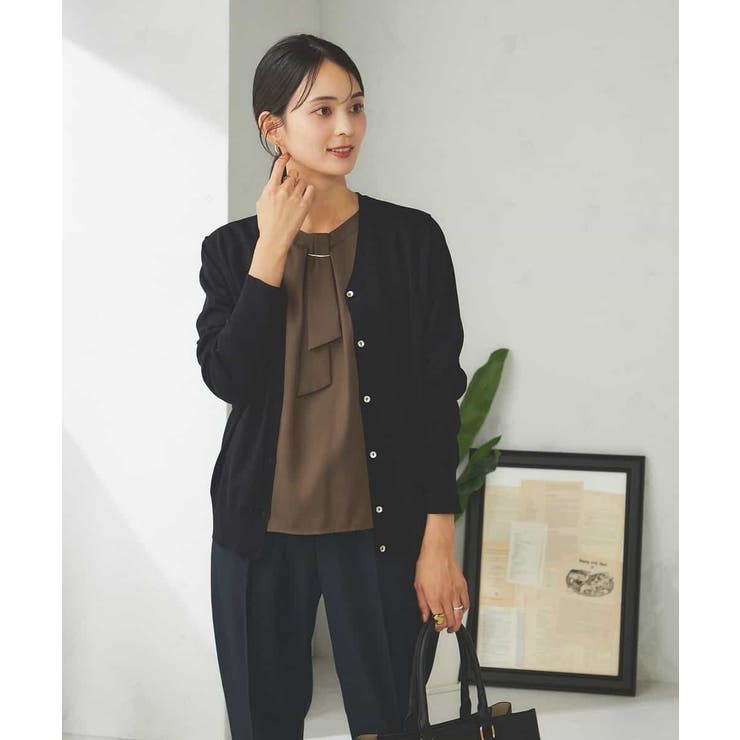 【洗える】Vネック美ラクるカーディガン | a.v.v【WOMEN】 | 詳細画像14 