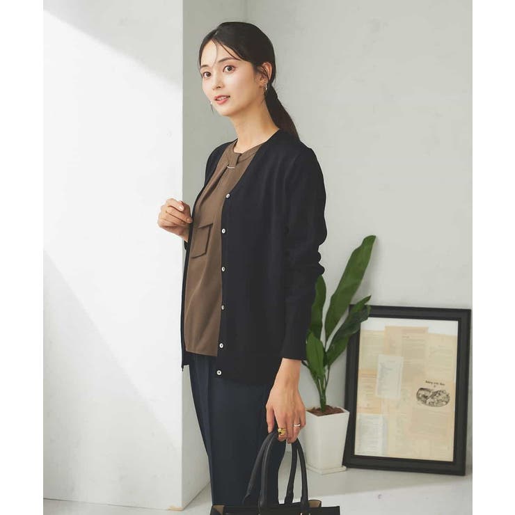 【洗える】Vネック美ラクるカーディガン | a.v.v【WOMEN】 | 詳細画像15 