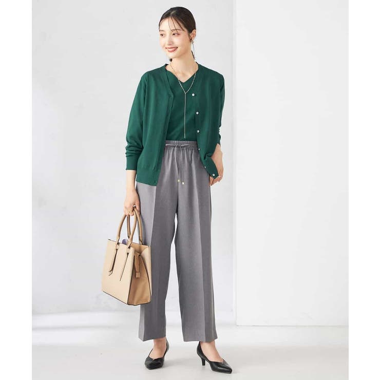 【洗える】Vネック美ラクるカーディガン | a.v.v【WOMEN】 | 詳細画像4 