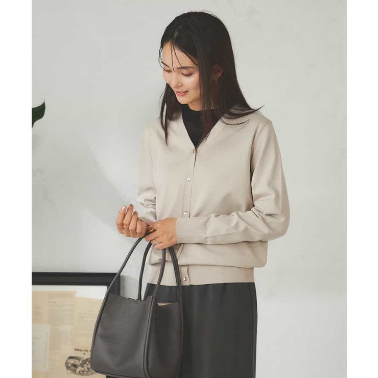 【洗える】Vネック美ラクるカーディガン | a.v.v【WOMEN】 | 詳細画像8 