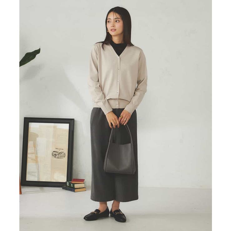 【洗える】Vネック美ラクるカーディガン | a.v.v【WOMEN】 | 詳細画像9 