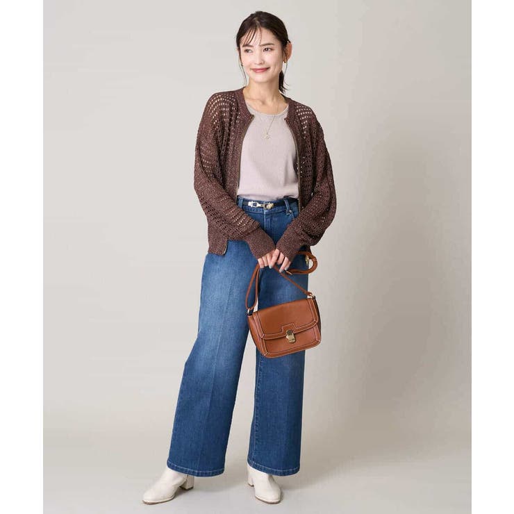 ラメメッシュZIPカーディガン | a.v.v【WOMEN】 | 詳細画像11 