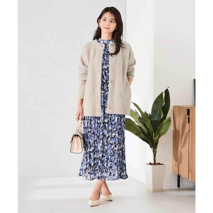 フェレットライクフェザーダブルフェイスカーディガン | a.v.v【WOMEN】 | 詳細画像12 