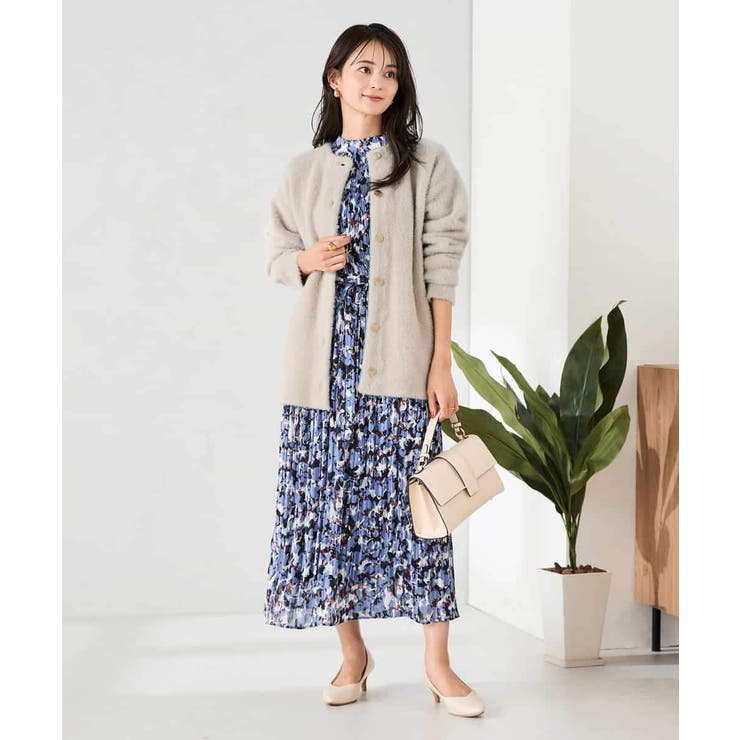 フェレットライクフェザーダブルフェイスカーディガン | a.v.v【WOMEN】 | 詳細画像15 